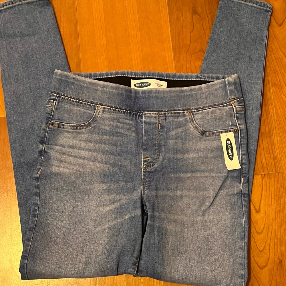 Old Navy Mid-Rise Rockstar Super Skinny Faded Jeggings for Women